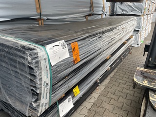 Ca. 77x Grenen Design Profiel Zwart Gecoat, 21x145mm, lengte 420cm